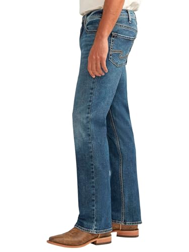 Image of Silver Jeans Co. Mens Jace Slim Fit Bootcut Jeans