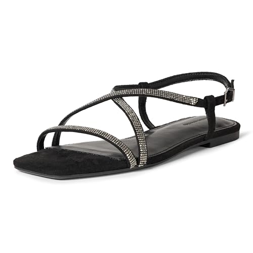 Image of Amazon Essentials Women's Flat Strap Sandals with Memory Foam