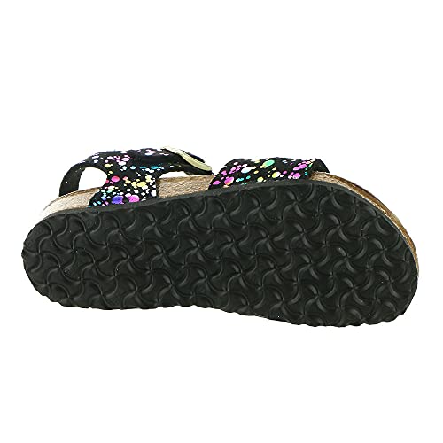 Birkenstock Kids Rio Kid Confetti Black Microfibre 30 N EU Kids 12-12.5 US3