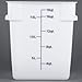 Thunder Group PLSFT018PP 18 Qt. White Square Food Storage Container