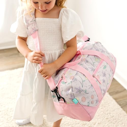 Image of JumpOff Jo by Wildkin Overnighter Duffel Bag - Lightweight Travel Bag for Kids - Fairy Blossom
