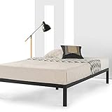 Mellow 14 inch Heavy Duty Metal Platform Bed/Wooden Slat Support/Mattress Foundation (No Box Spring...