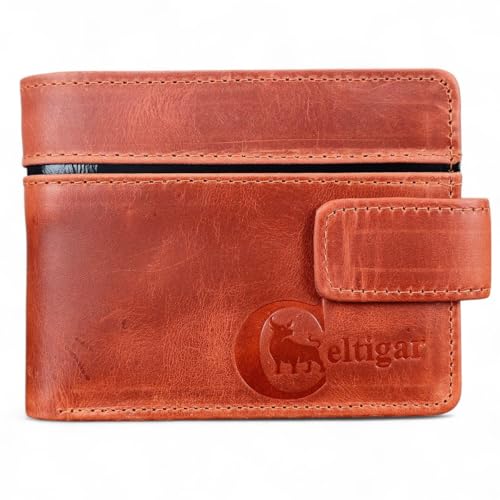 Carteira Masculina De Couro Legítimo Antifurto Bloqueio Rfid (Havana - Couro CBFT)