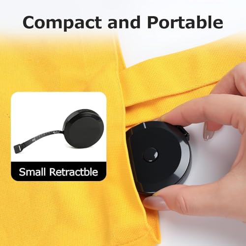 Cinta métrica flexible negra 60 pulgadas 2 unidades miniatura 5