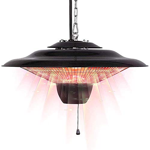 Heizpilz Heizstrahler Infrarot-Terrassenheizer Deckenheizstrahler Elektro Karbon Wickeltischheizstrahler für Innen/Außen 3 Heizstufen