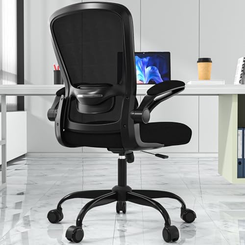 Mimoglad Ergonomic Office Chair - BIFMA Certified, Flip-up Armrests &
