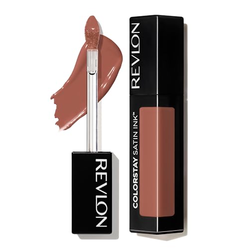 Image of Revlon ColorStay Satin Ink Liquid Lipstick, Longwear Rich Lip Colors, Formulated with Black Currant Seed Oil, 002 Wild Ride, 5 ml | Antioxidant