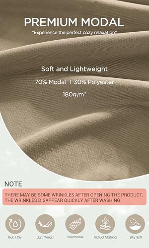 Image of ODODOS Modal Soft Lounge Shorts for Women Drawstring High Waist Casual Sleepwear Lightweight Cozy Pajama Bottom
