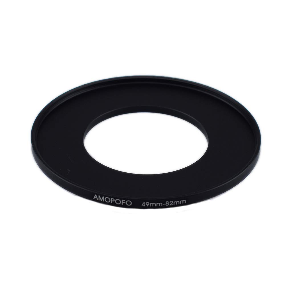 Bague de Filtre en métal de 49 à 82mm, Adaptateur de Filtre Step Up de 49 à 82mm - Bague d'adaptation pour Objectif d'appareil Photo avec Filetage de Filtre de 49 à Bague de Filtre de 82mm.