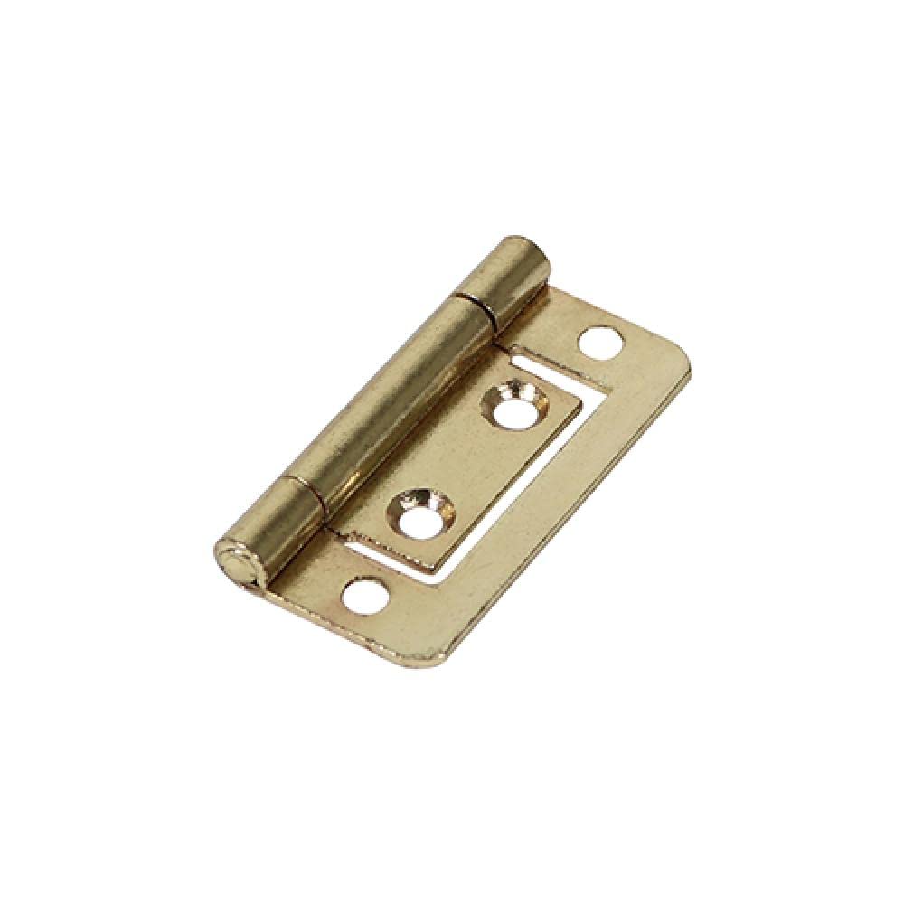 Timco Black Flush Hinges (105) Steel Electro Brass - 50 X 38.5