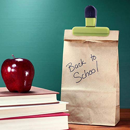 6 Stuks Kleur Afdichtingsclip Grote Chip Clips Voedsel Clips Voedselclips Koffieaardappelen en Voedselzakken Worden… - Afbeelding 7