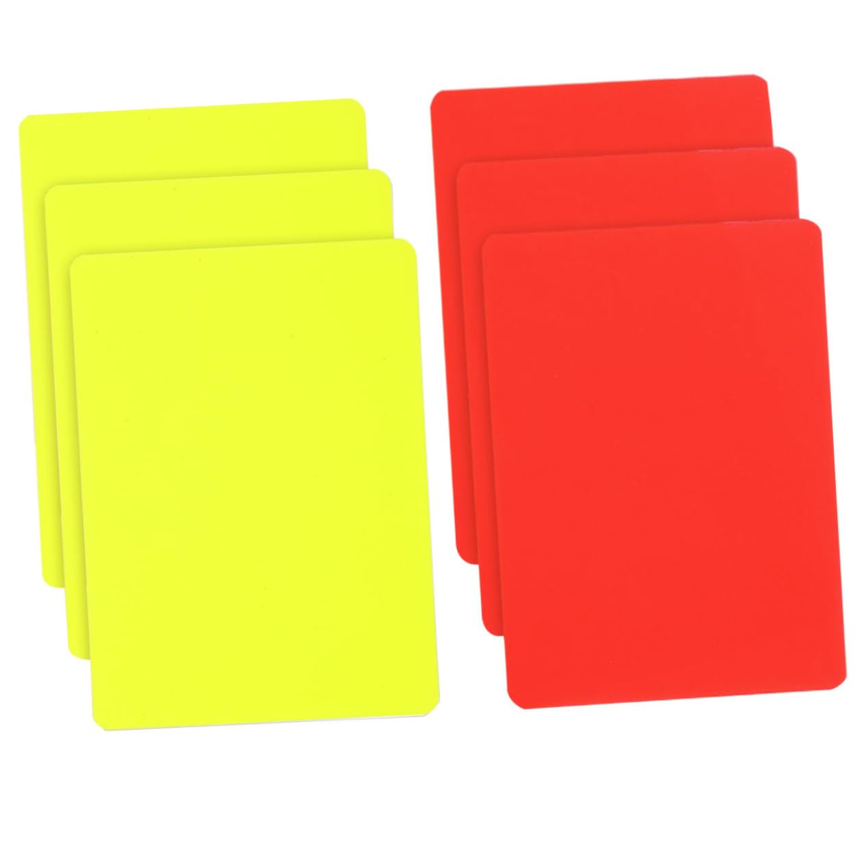Sosoport Referee Wallet Cards 6pcs Red Yellow Cards Standard Size Soccer Referee Kit for Boys and Girls