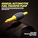 OXCANO upgraded High Flow Siphon Hand Pump Portable Manual Car Fuel Transfer Pump for Gas Gasoline Petrol with 2M Syphon Hose