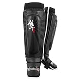 Hayabusa Ikusa Shin Guards, X-Large, Black