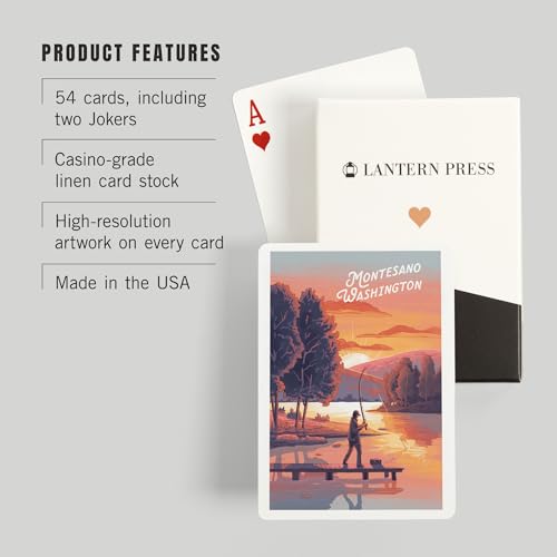 Baraja de Póker 52 Cartas Montesano Washington miniatura 3
