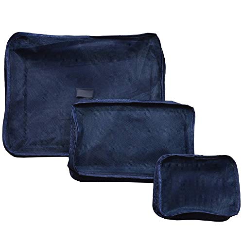 Organizador de Mala Viagem Necessaire Kit 7 Peças Azul Marinho CBRN113661
