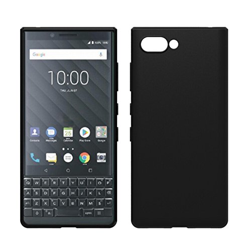 BlackBerry KEY2 Case, TopACE TPU Rubber Gel Shock-Absorption Bumper Anti-Scratch Transparent Silicone Cover for BlackBerry KEY2 (Matte Black)