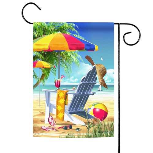 Toland Home Garden 1110402 Fun in the Sun summer Flag 12×18 Inch Double Sided summer Garden Flag for Outdoor House Beach Flag Yard Decoration