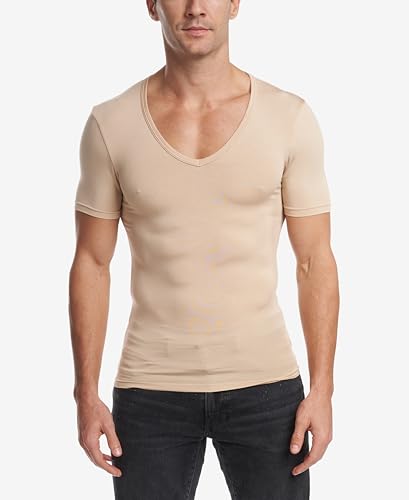 Stanfield's Men's Invisible Micromodal Deep V-Neck T-Shirt2