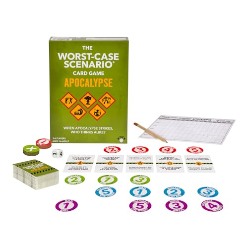 Image of MOOSE GAMES The Worst-Case Scenario Card Game Apocalypse | Match How Players Rank Five Apocalyptic Scenarios from Bad to Worst | Score Points and Win! for Ages 14 to Adult for 3 to 6 Players