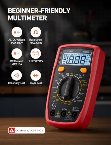 Image of AstroAI Electrical Test Kit ETK1, Digital Multimeter, Non-Contact Voltage Tester & Screwdriver, Electrical Tape, an Ideal Set for Electricians, DIYers, Handymen