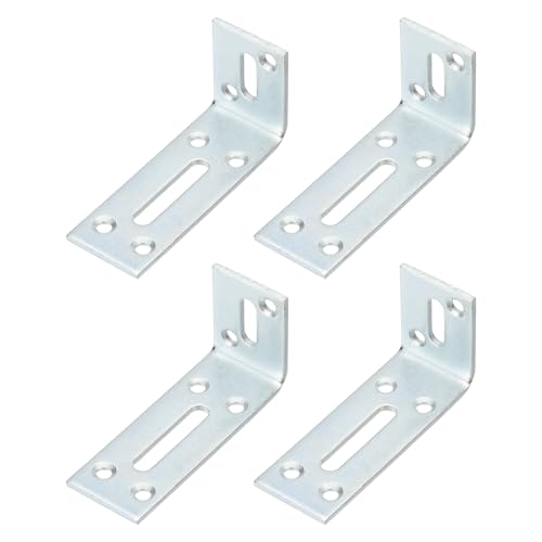 PATIKIL L������ 80*30mm*40mm �X���b�g�t�� 4�� ���߉\ �t���[ �e�B���O�V�F���t�u ���P�b�g ���p�R�[�i�[�u���[�X �ؐ��I�Ƌ�I�p �V���o�[