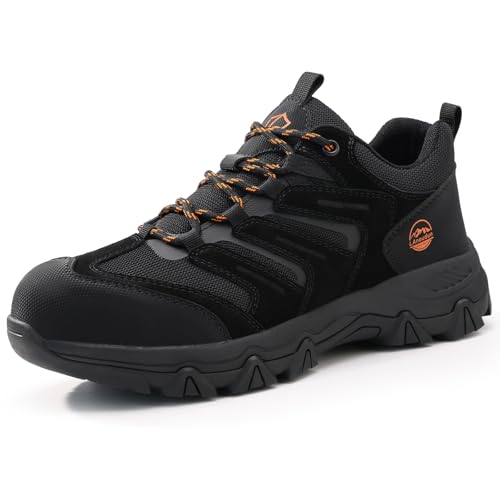 Image of Steel Toe Shoes for Women and Men, Lightweight Safety Work Shoes, Puncture Resistant Cushioned Low Top Work Sneakers for Warehouse Factory Construction