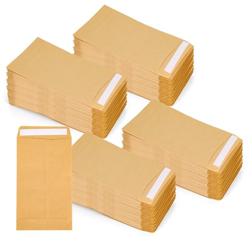 Enveloppes kraft 6x10 mini pochette papier marron pour cartes de visite et bijoux