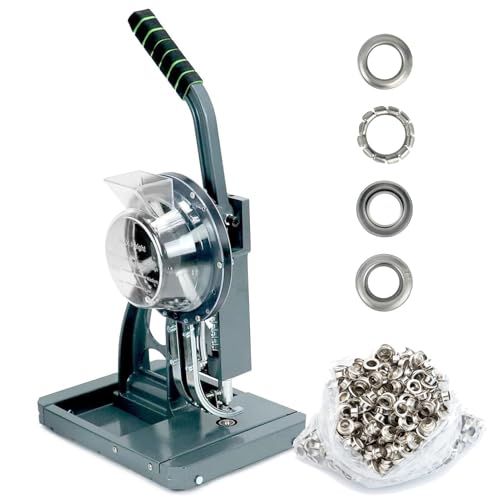 Herramienta perforadora de ojales resistente para manualidades de cuero y tela, ideal para cinturones, pantalones, zapatos, bolsos