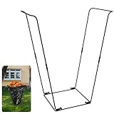 ANTEQI Trash Bag Holder Stand, Garden Garbage Bag Holder Frame Holds 30-45 Gallon Bags, Portable Leaf Bag Stand for Outdoor Yard Camping Garden Lawn Party Supplies