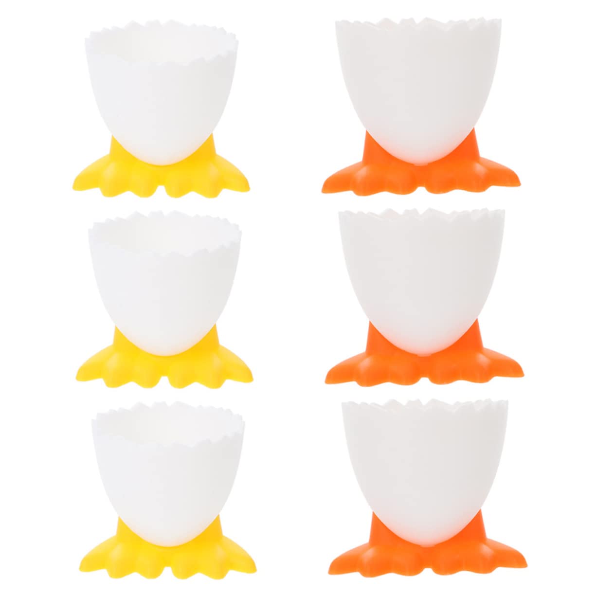 OFFSCH Breakfast Egg Holder Set 6pcs Egg Storage Cups for Boiled Boys and Girls Lunch Container Safe Easy Wash