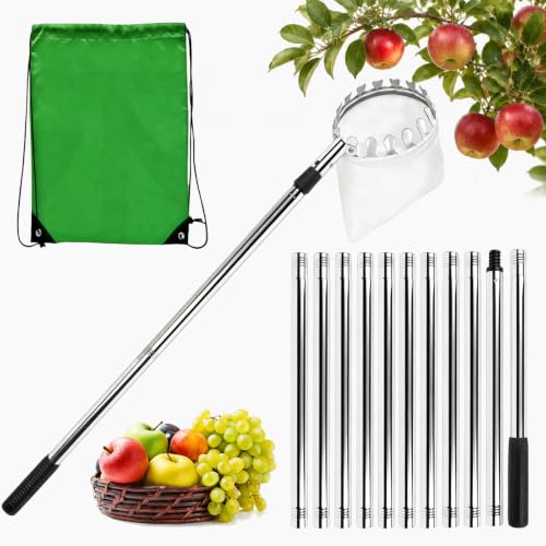 XIANJIA 4.2M Apple Picker Fruit Picker with Telescopic Handle