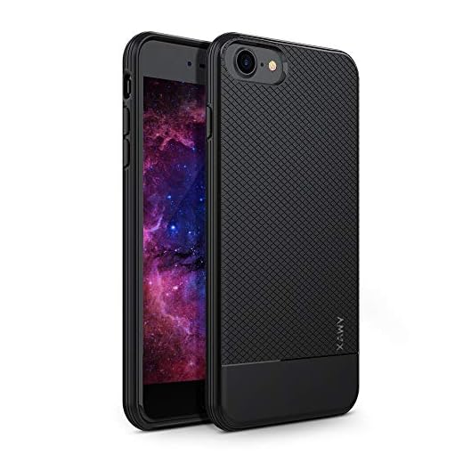 TOBOS Xawy iPhone 6 Plus Case, iPhone 6s Plus Case, Slim Fit Shell Hard Soft Feeling Full Protective Anti-Scratch&Fingerprint Cover Case Compatible with iPhone 6/6s Plus(Black)