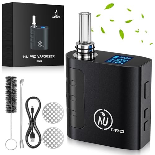 Vaporisateur d'herbes haut de gamme, réglage précis de la température de 80 °C à 240 °C, chambre en acier inoxydable, port USB-C, chauffage rapide et...