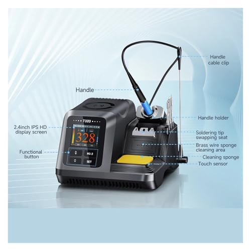 Estación de soldadura inteligente T320-210 para reparación de móviles y PCB SMD 8