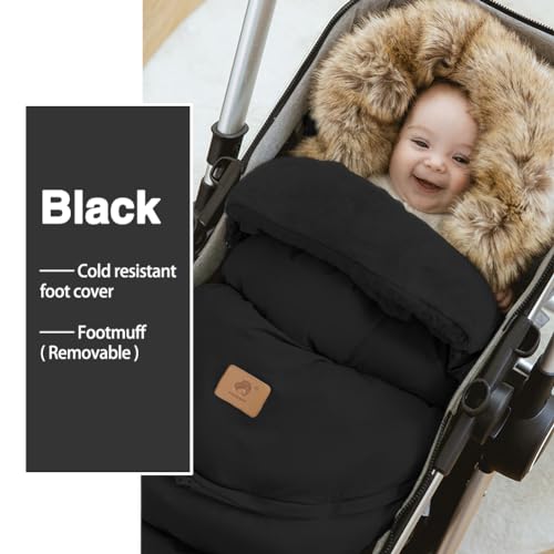 Fairy Baby Winter Cold Universal Stroller Bunting Bag For Baby Toddler-Waterproof Windproof Detachable Stroller Footmuff thumb #1