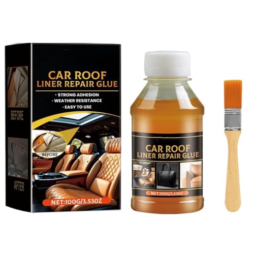Car Headliner Repair Adhesive - Upholstery & Roof Liner Quick Fix Glue | Strong Bond for Fabric, Leather, | Professional Strength Automotive Interior Adhesive 100ml1pc