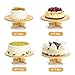Eorbow 12 Inch Bamboo Cake Stand, One-Tier Wedding Cupcake Holder, Rustic Dessert Riser with Anti-Slip Pads, Cake Pedestal Plate for Birthday, Tea Party, Baby Shower