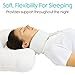 Vive Cervical Collar Neck Brace for Neck Pain and Support for Women & Men - Soft Foam Brace for Pain Relief - Comfortable Corrector Wrap for Posture, Sleeping, Radiculopathy, & Spine (White, 4 inch)