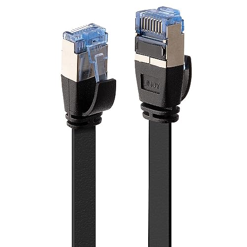 Câble réseau plat Cat.6A Lindy 5m noir pour résoudre les pertes de connexion