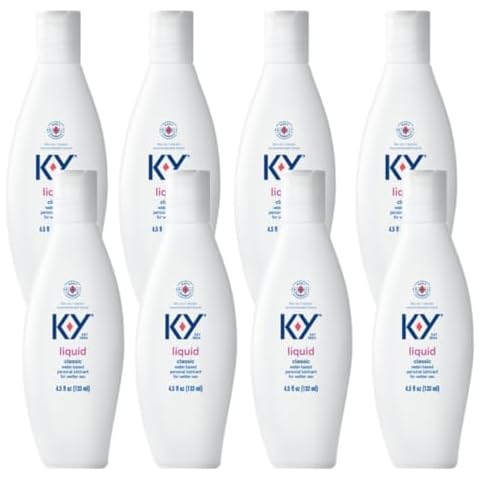 K-Y Liquid Personal Water Based Lubricant, 5 Ounce (Pack of 8) Cover