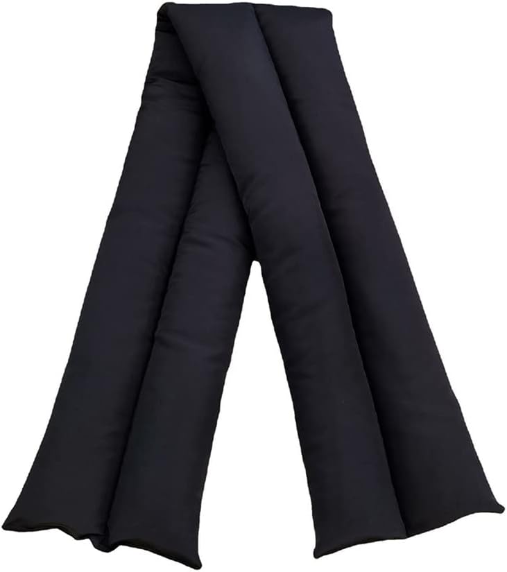 Scarf,Plush Lining Warm Shawl Wraps Down Scarf Neck Wrap Winter Scarf For Women Cold Weather Neckerchief Scarfs Scarf(Black)