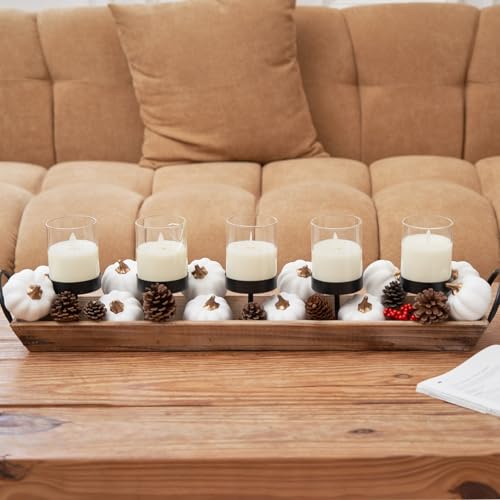 Osfvn Pumpkin Decor White Set of 12 Harvest Thanksgiving Fall Decoration - image 7