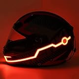 Motorcycle helmet light strip,Helmet EL Light Bar,Helmet Cycling LED Sticker Light Night Riding Signal Helmet Light for Motorcycle Bike Helmet (red)