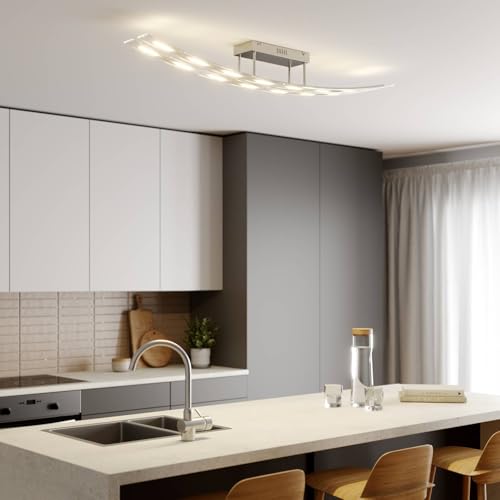 Luminaire de plafond LED Jarda moderne en verre transparent - 3
