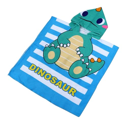 BESPORTBLE Albornoz Creativo Capucha de Microfibra Superfina, Toalla de Baño Absorbente y Suave Diseño de Dibujos Animados Verde, Adecuado para Piscina y Playa