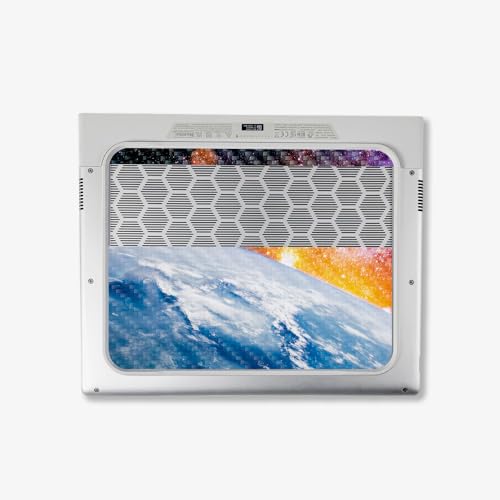 Image of MightySkins Carbon Fiber Skin Compatible With Alienware X14 R2 (2023) Full Wrap Kit - Global Sunrise | Protective Durable Textured Carbon Fiber Finish | Easy To Apply & Change Styles | Made in the USA