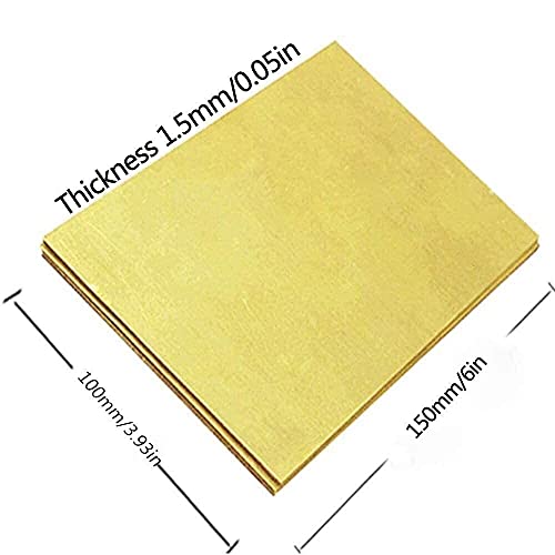 Plaque en laiton 100x150mm pour développement de produits et usinage de précision - 2