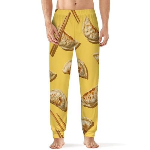 Gyoza Dumplings Men's Pajama Pants Lounge Pant Sleepwear PJ Bottoms