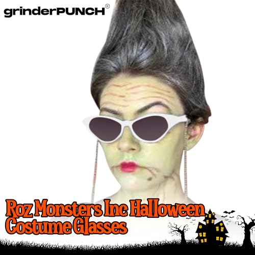 grinderPUNCH Women's Cateye Sunglasses Celebrity Style White4